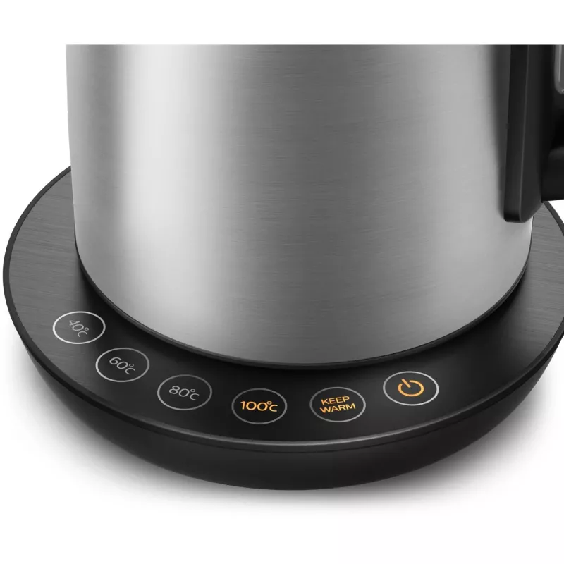 Elektrinis virdulys Philips HD9359/90 1,7 L, 2200 W, nerūdijančio plieno korpusas, juodas metalinis