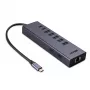 Docking stotelė Lindy DST-Mini Duo USB-C nešiojamam kompiuteriui, 2x 4K HDMI