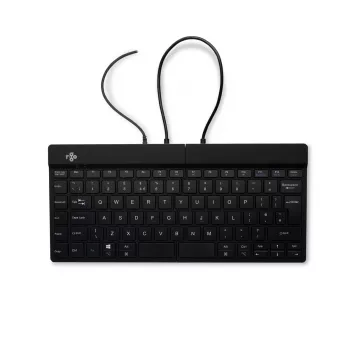 Ergonominė klaviatūra R-Go Tools Split Break v2 su pertraukų programine įranga, išskirta ergonomiška klaviatūra, QWERTY (JK), laidinė, juoda