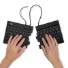 Ergonominė klaviatūra R-Go Tools Split Break v2 su pertraukų programine įranga, išskirta ergonomiška klaviatūra, QWERTY (JK), laidinė, juoda