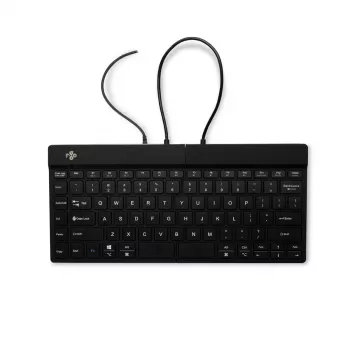 Ergonominė klaviatūra R-Go Tools Split Break v2 su pertraukų programine įranga, išskirta ergonomiška klaviatūra, QWERTY (US), laidinė, juoda