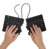 Ergonominė klaviatūra R-Go Tools Split Break v2 su pertraukų programine įranga, išskirta ergonomiška klaviatūra, QWERTY (US), laidinė, juoda