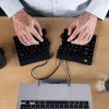 Ergonominė klaviatūra R-Go Tools Split Break v2 su pertraukų programine įranga, išskirta ergonomiška klaviatūra, QWERTY (US), laidinė, juoda