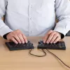 Ergonominė klaviatūra R-Go Tools Split Break v2 su pertraukų programine įranga, išskirta ergonomiška klaviatūra, QWERTY (US), laidinė, juoda