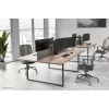 Monitorų laikiklis trims ekranams Neomounts DS60-600BL3 spaustuvas/angai 10-27 colių
