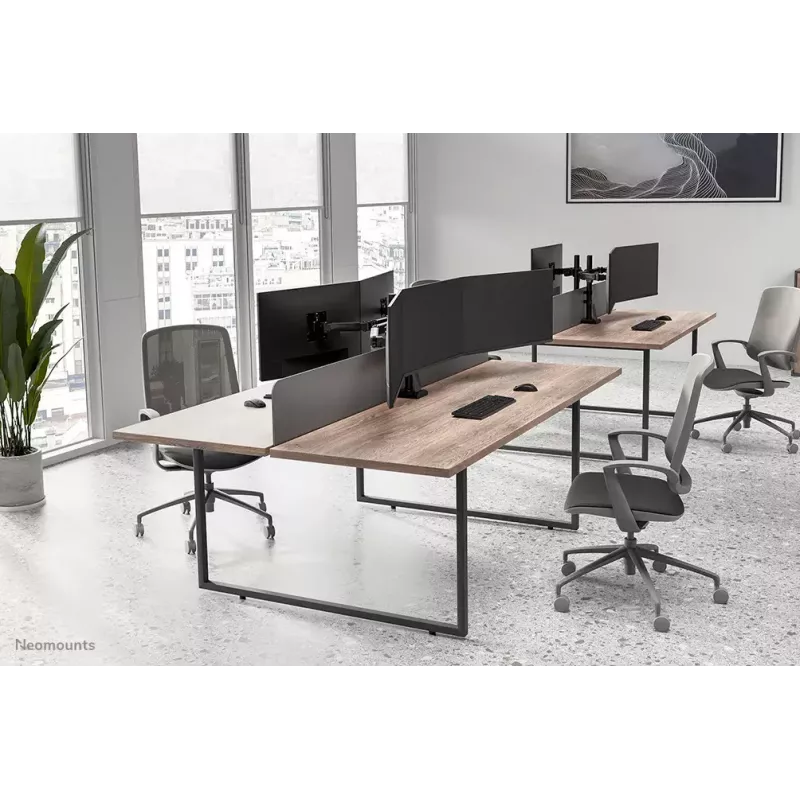 Monitorų laikiklis trims ekranams Neomounts DS60-600BL3 spaustuvas/angai 10-27 colių