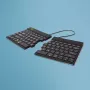 Ergonominė klaviatūra R-Go Split Break su pertraukų programine įranga, išskirta klaviatūra, QWERTY (US), Bluetooth, juoda