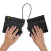 Ergonominė klaviatūra R-Go Split Break su pertraukų programine įranga, išskirta klaviatūra, QWERTY (US), Bluetooth, juoda