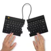 Ergonominė klaviatūra R-Go Split Break su pertraukų programine įranga, išskirta klaviatūra, QWERTY (US), Bluetooth, juoda
