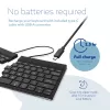 Ergonominė klaviatūra R-Go Split Break su pertraukų programine įranga, išskirta klaviatūra, QWERTY (US), Bluetooth, juoda