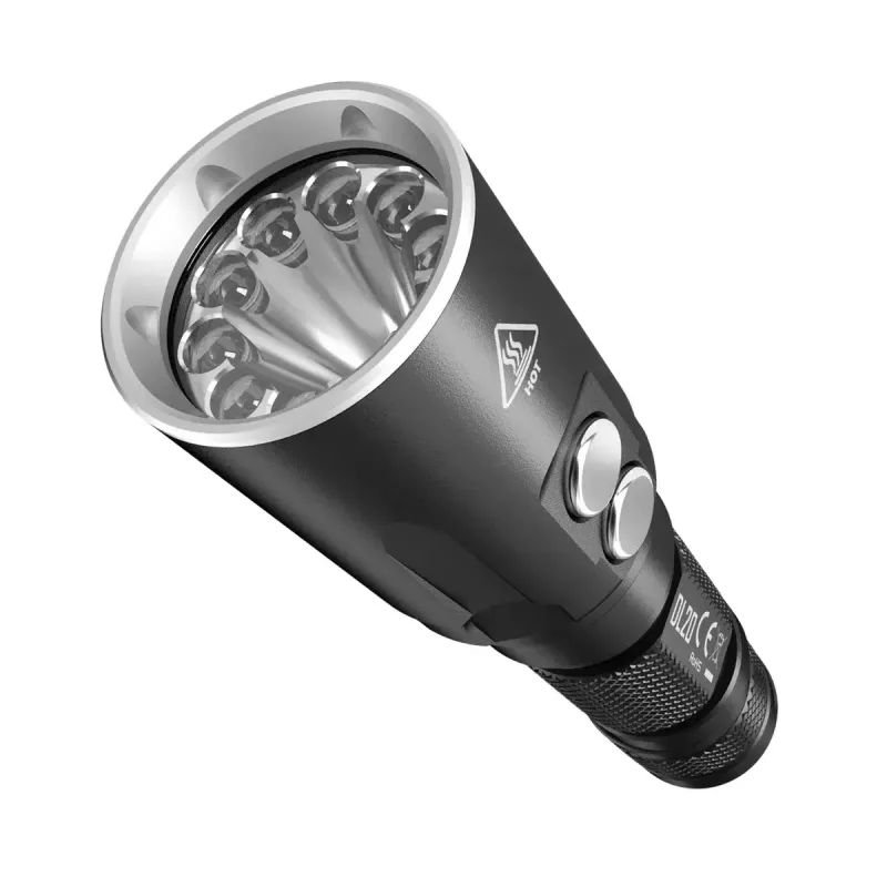 Rankinis žibintuvėlis Nitecore DL20 LED 1000 lm, 9 h baterijos veikimo laikas, juodas, 135,5 g