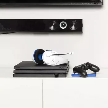 HyperX Cloud Stinger Core – belaidės žaidimų ausinės (balta-mėlyna) PS5-PS4