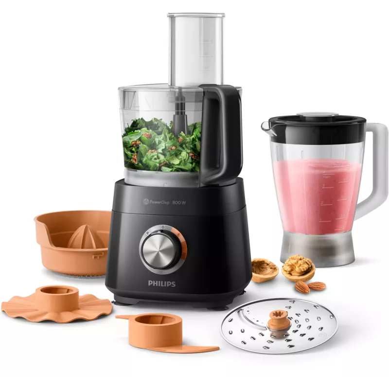 Philips Viva Collection HR7510/10 Kompaktiškas virtuvės kombainas