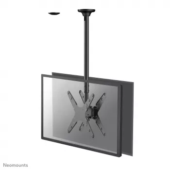 Neomounts FPMA-C340DBLACK Dvigubas monitoriaus/TV laikiklis luboms 32-75 col. - aukštis 106-156 cm