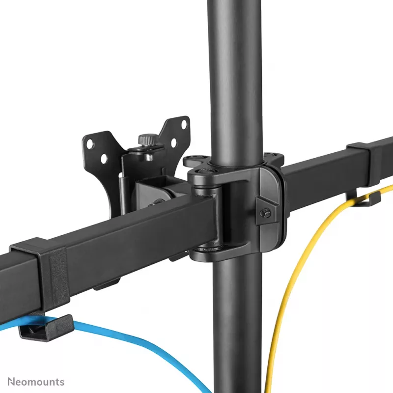 Neomounts FPMA-D550DD3BLACK laisvai pastatomas monitorių stovas 3 ekranams 13-27 col. 6 kg