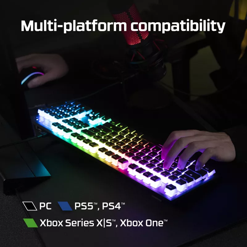 HyperX Alloy Origins Core - mechaninė žaidimų klaviatūra - HX Blue (JAV išdėstymas)