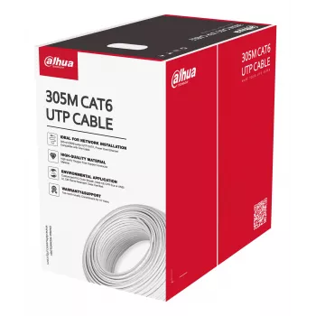 Dahua Technology PFM920I-6UN-C-V2 tinklo kabelis 305 m Cat6 U/UTP (UTP) baltas