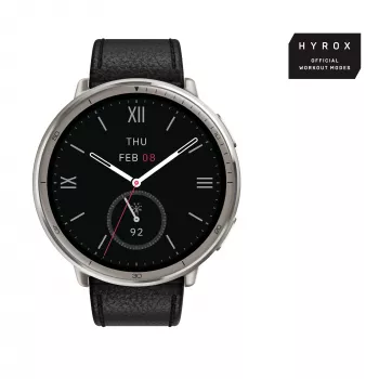 Amazfit W2433EU1N išmanusis laikrodis / sportinis laikrodis 3,35 cm (1,32 colio) AMOLED skaitmeninis 466 x 466 pikseliai liečiamas ekranas sidabrinis