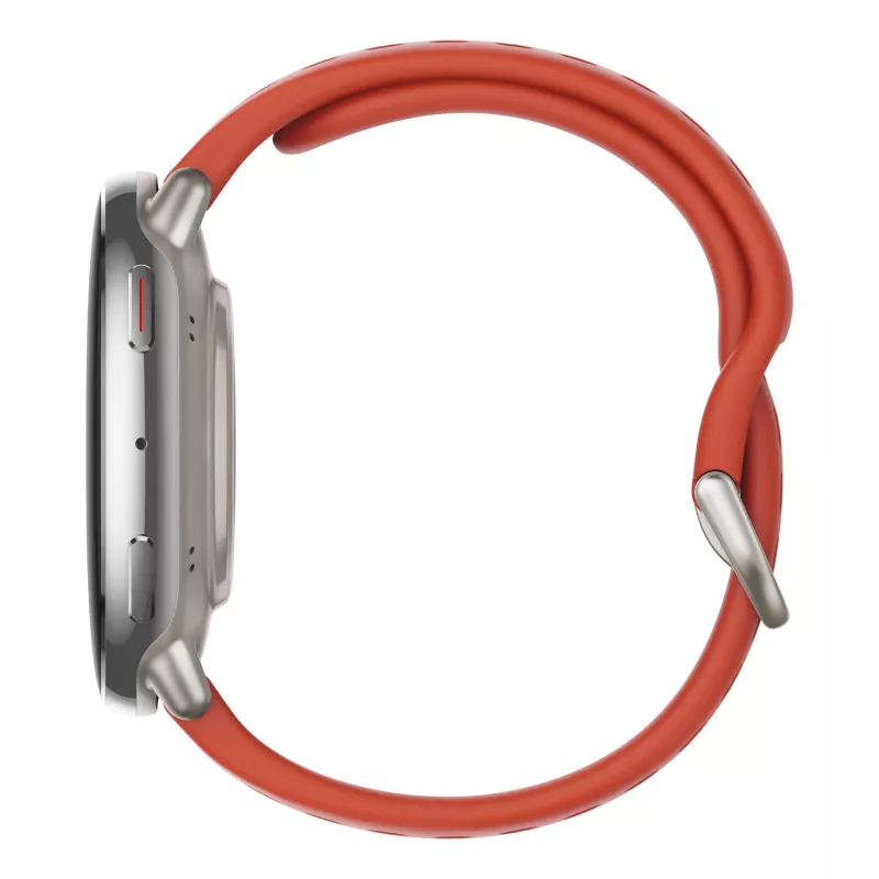 Amazfit Active 2 Premium 44 mm išmanusis laikrodis su juodu odiniu dirželiu (W2433EU1N)