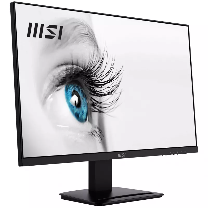 Monitorius MSI Pro MP273A 27 col., Full HD (1920x1080), 100Hz, IPS, 4ms, HDMI, DisplayPort, VGA, įmontuoti garsiakalbiai, antirefleksinis, be mirgėjimo, mažiau mėlynos šviesos, TÜV sertifikuotas, VESA, Kensington, juodas