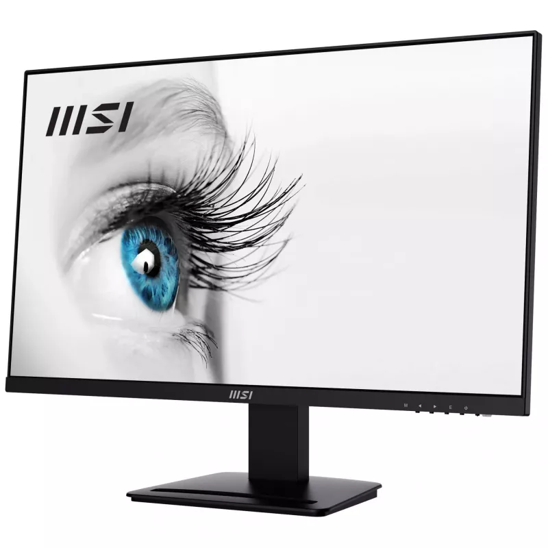 Monitorius MSI Pro MP273A 27 col., Full HD (1920x1080), 100Hz, IPS, 4ms, HDMI, DisplayPort, VGA, įmontuoti garsiakalbiai, antirefleksinis, be mirgėjimo, mažiau mėlynos šviesos, TÜV sertifikuotas, VESA, Kensington, juodas