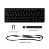 HyperX Alloy Origins 60 - Mechaninė žaidimų klaviatūra - HX Red (JAV išdėstymas)