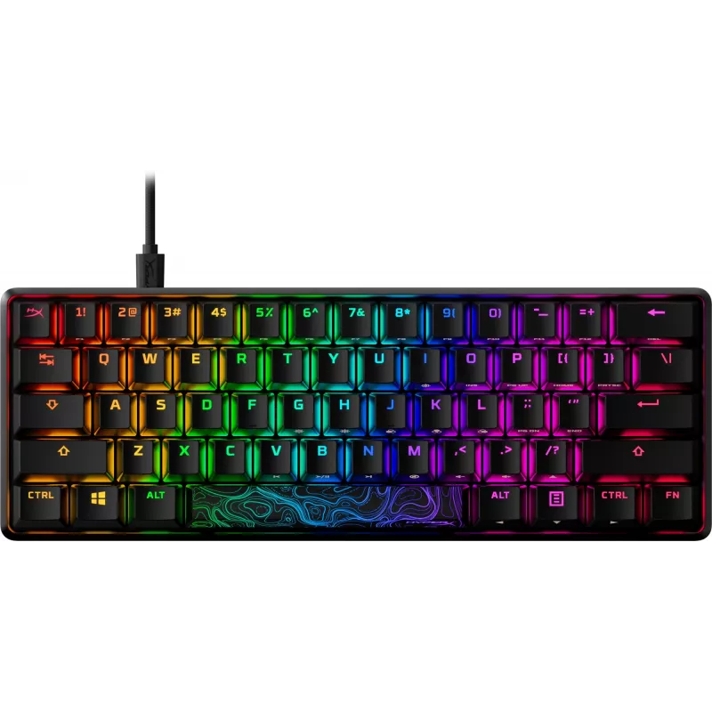 HyperX Alloy Origins 60 - Mechaninė žaidimų klaviatūra - HX Red (JAV išdėstymas)