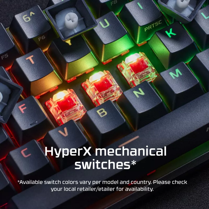 HyperX Alloy Origins 65 mechaninė žaidimų klaviatūra HX Red laidinė RGB