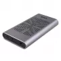 Lindy USB 3.2 Gen 2x2 Dvigubas M.2 NVMe SSD korpusas su kopijavimo funkcija