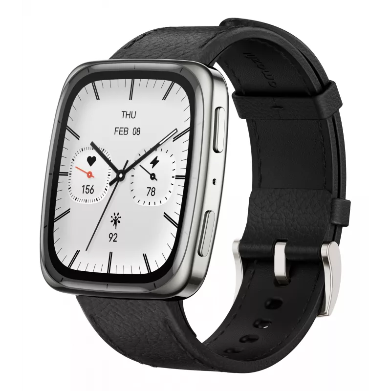 Amazfit Active 2 kvadratinis išmanusis laikrodis juodas (W2434GL2N)