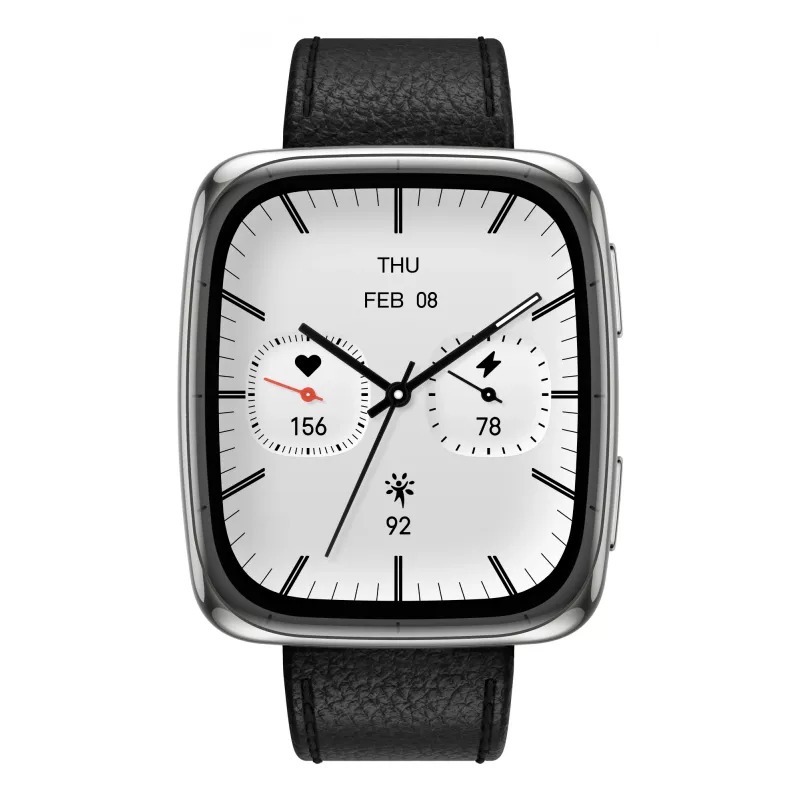 Amazfit Active 2 kvadratinis išmanusis laikrodis juodas (W2434GL2N)