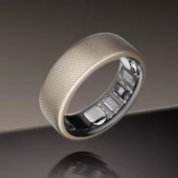 Išmanusis žiedas aktyvumo stebėjimui Amazfit Helio Ring Titanium (12 dydis)