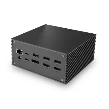 Lindy DST-Pro 101, USB-C dokų stotelė nešiojamam kompiuteriui su 4K palaikymu ir 100W maitinimo šaltiniu
