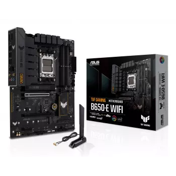 Motininė plokštė ASUS TUF GAMING B650-E WIFI ATX Socket AM5 DDR5 4x DIMM 192GB Wi‑Fi 6E Bluetooth 5.3 3x M.2 2.5Gb LAN
