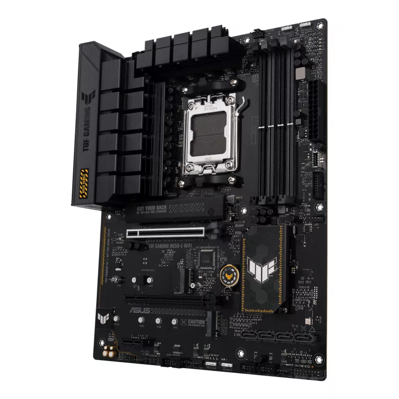 Motininė plokštė ASUS TUF GAMING B650-E WIFI ATX Socket AM5 DDR5 4x DIMM 192GB Wi‑Fi 6E Bluetooth 5.3 3x M.2 2.5Gb LAN