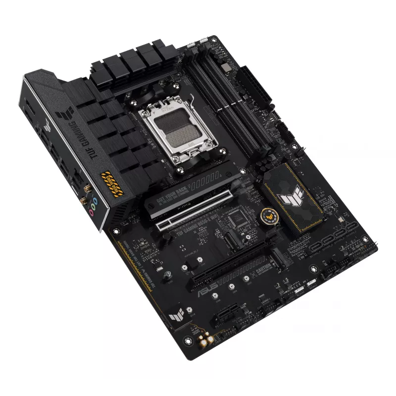 Motininė plokštė ASUS TUF GAMING B650-E WIFI ATX Socket AM5 DDR5 4x DIMM 192GB Wi‑Fi 6E Bluetooth 5.3 3x M.2 2.5Gb LAN