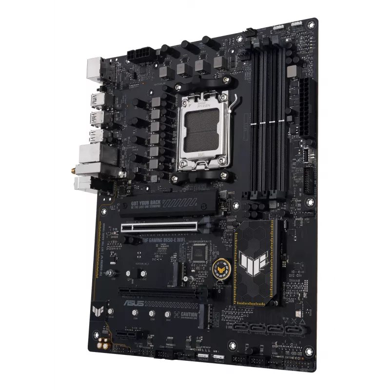 Motininė plokštė ASUS TUF GAMING B650-E WIFI ATX Socket AM5 DDR5 4x DIMM 192GB Wi‑Fi 6E Bluetooth 5.3 3x M.2 2.5Gb LAN