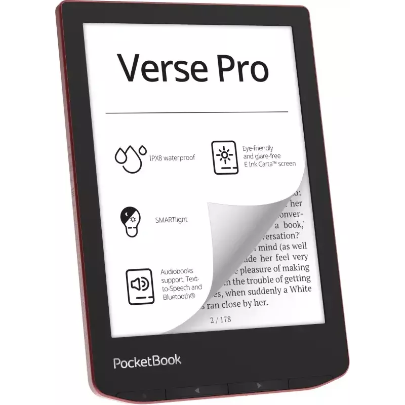 E. knygų skaitytuvas PocketBook Verse Pro 16 GB Wi-Fi 6 colių E Ink Carta