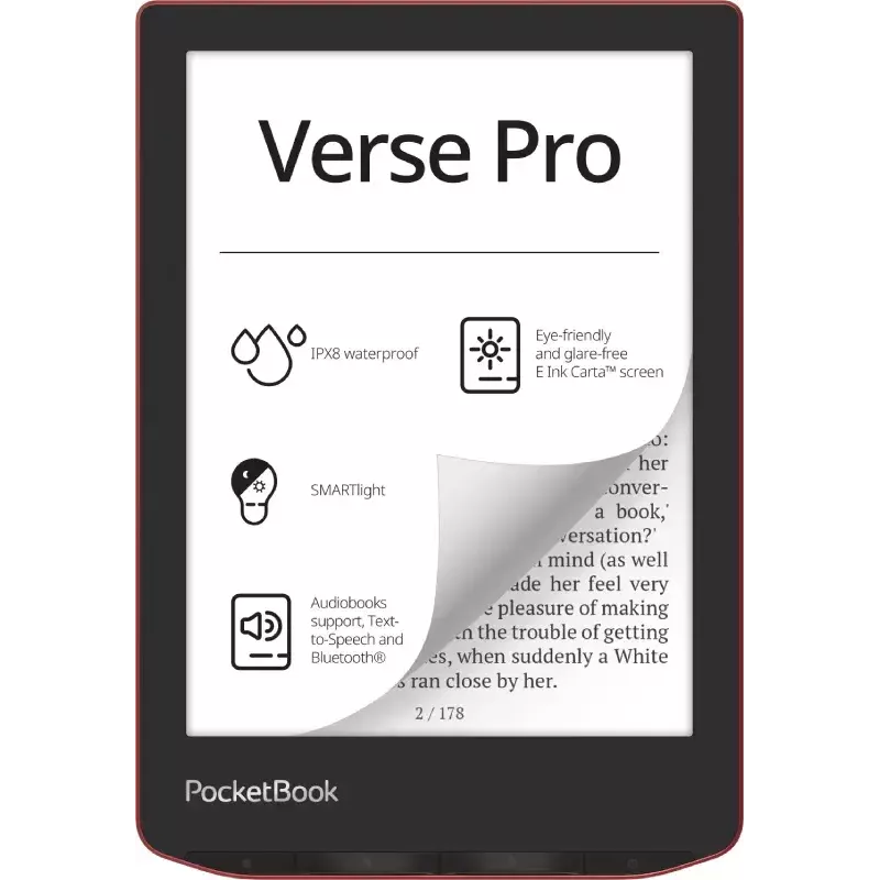 E. knygų skaitytuvas PocketBook Verse Pro 16 GB Wi-Fi 6 colių E Ink Carta
