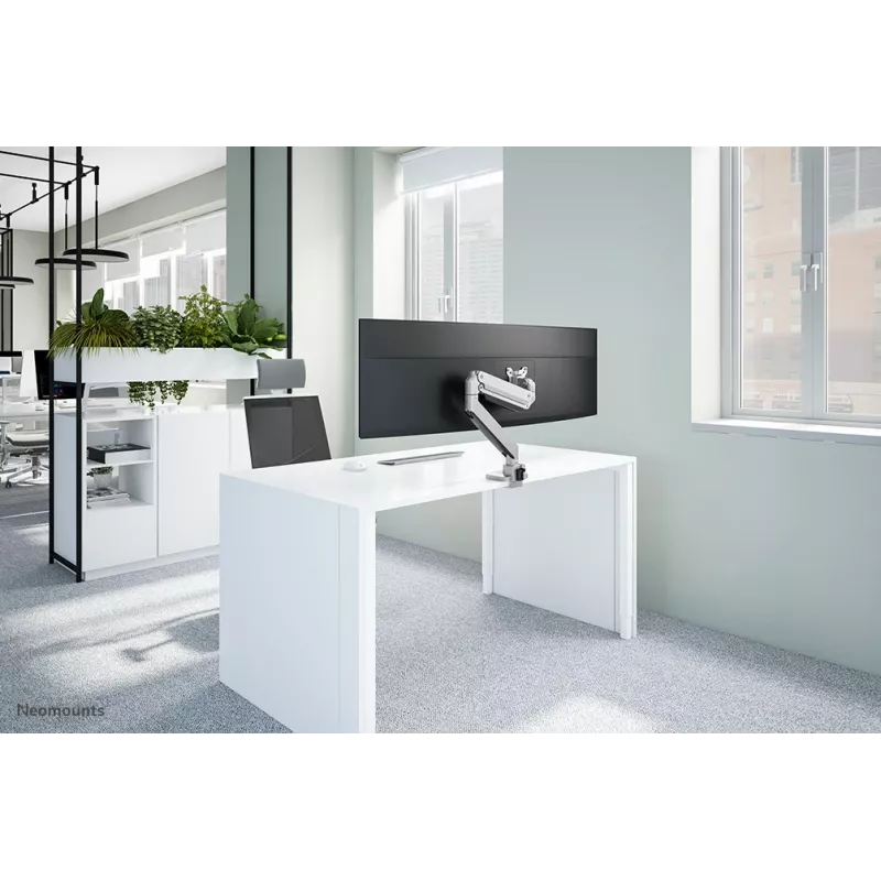 Neomounts NM-D775SILVERPLUS monitor laikiklis 10-49 colių - dujinė spyruoklė - Topfix - 180° stabdis