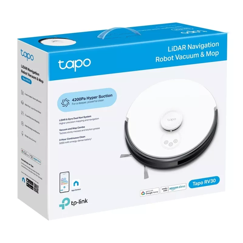 TP-Link Tapo LiDAR navigacinis robotas dulkių siurblys ir šluostė
