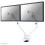 Neomounts FPMA-D750DWHITE2 Dvigubas monitoriaus laikiklis 10-32 colių - dujinė spyruoklė - Topfix - 180° stabdiklis