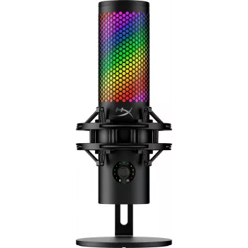 HiperX QuadCast 2 S – USB mikrofonas (juodas), stalinis mikrofonas, -8 dB, 20–20000 Hz, 1 Ω, laidinis, USB