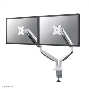 Neomounts NM-D750DWHITE Monitorinis laikiklis 10-32 colių – dujinė spyruoklė, Clamp/Grommet, 9 kg, 25,4 cm (10 colių), 81,3 cm (32 colių), 100 x 100 mm, Baltas