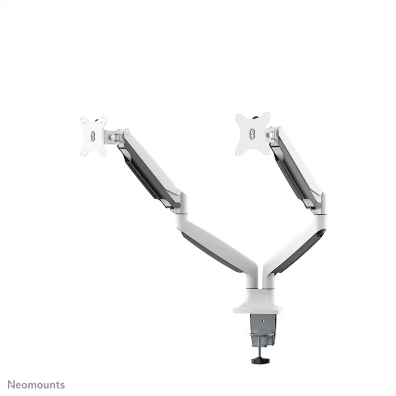 Neomounts NM-D750DWHITE Monitorinis laikiklis 10-32 colių – dujinė spyruoklė, Clamp/Grommet, 9 kg, 25,4 cm (10 colių), 81,3 cm (32 colių), 100 x 100 mm, Baltas