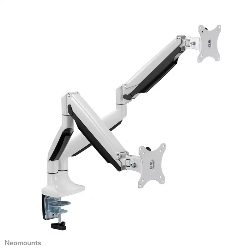 Neomounts NM-D750DWHITE Monitorinis laikiklis 10-32 colių – dujinė spyruoklė, Clamp/Grommet, 9 kg, 25,4 cm (10 colių), 81,3 cm (32 colių), 100 x 100 mm, Baltas