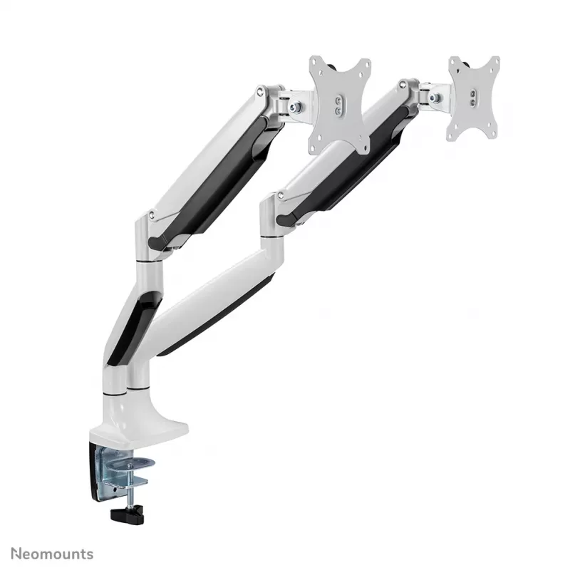 Neomounts NM-D750DWHITE Monitorinis laikiklis 10-32 colių – dujinė spyruoklė, Clamp/Grommet, 9 kg, 25,4 cm (10 colių), 81,3 cm (32 colių), 100 x 100 mm, Baltas