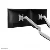 Neomounts NM-D750DWHITE Monitorinis laikiklis 10-32 colių – dujinė spyruoklė, Clamp/Grommet, 9 kg, 25,4 cm (10 colių), 81,3 cm (32 colių), 100 x 100 mm, Baltas