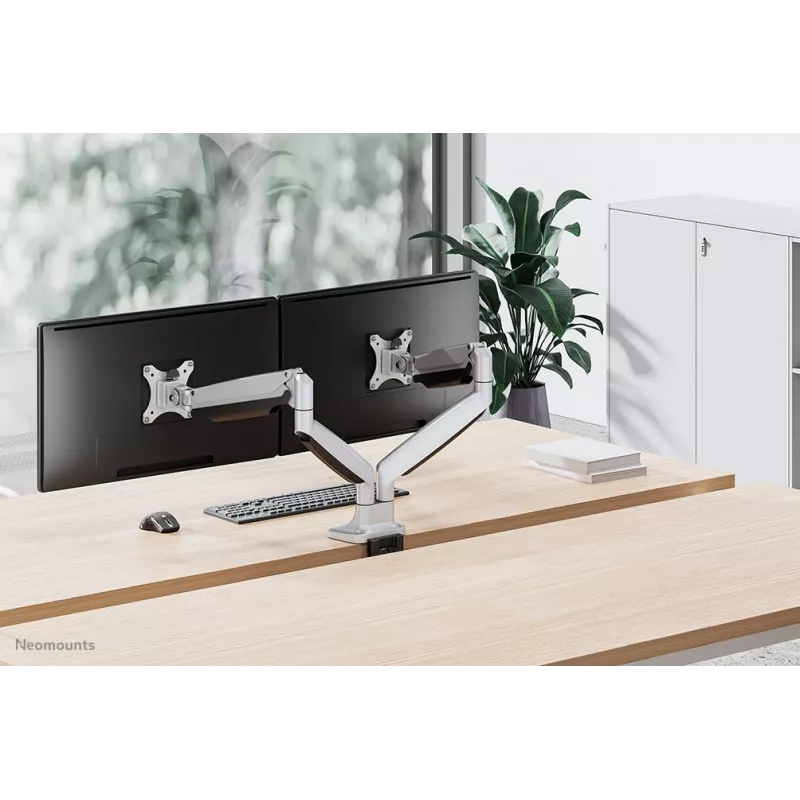 Neomounts NM-D750DSILVER Monitorio laikiklis 10-32 colių - dujinė spyruoklė