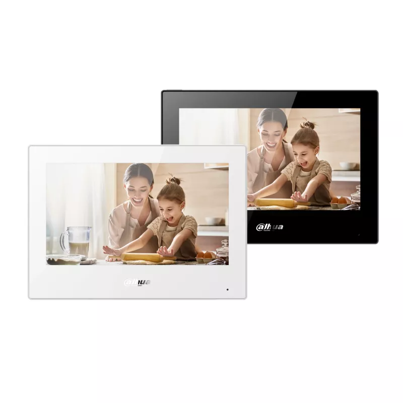 Vaizdo domofono skydelis DAHUA VTH5321GB-W, 7 colių, 12 V DC, Wi‑Fi 802.11b/g/n, Ethernet 10/100 Mbps, 189,6×134,6×26 mm